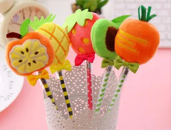 woolly fruit Pen Ink Pen promotion Gift School prize cute Office writing Supply student Stationery black Neutral pen 48pc/lot
woolly fruit Pen Ink Pen promotion Gift School prize cute Office writing Supply student Stationery black Neutral pen 48pc/lot