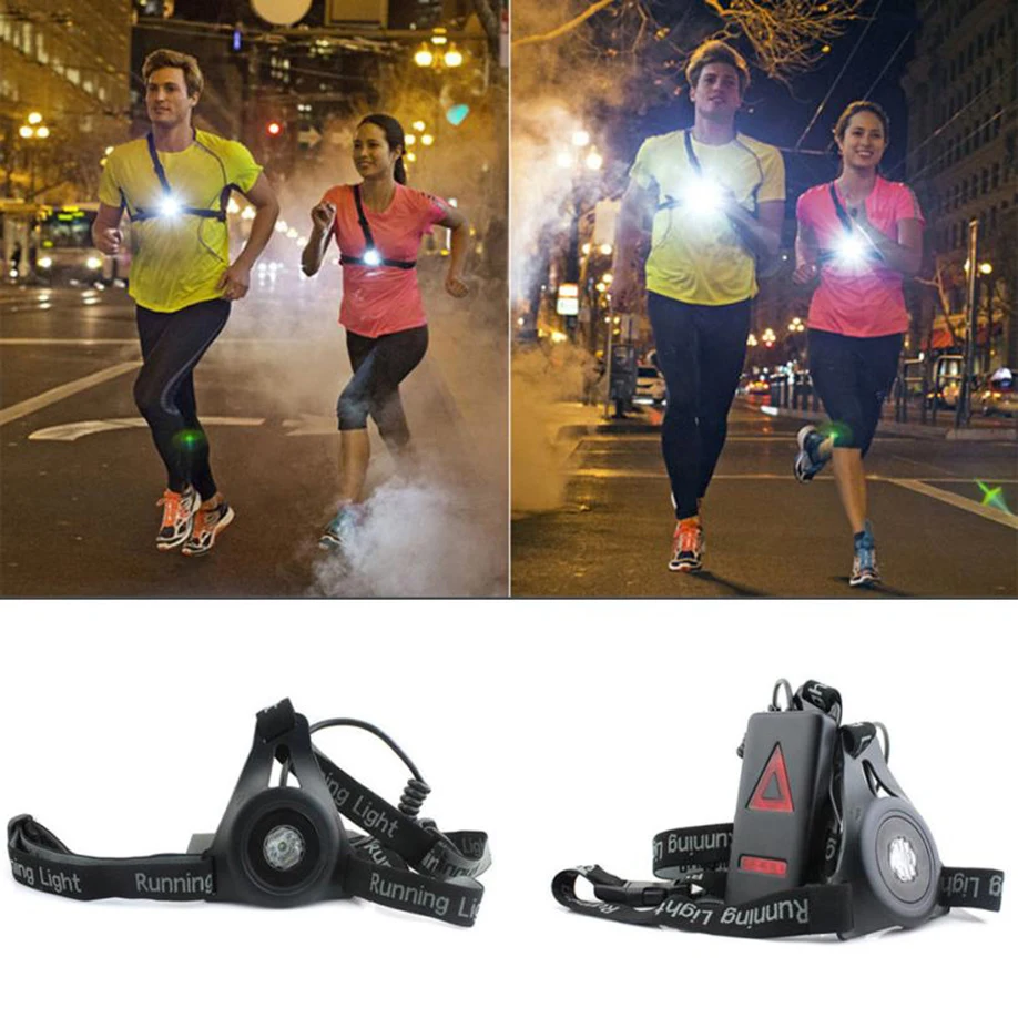 Safety Night Outdoor Running Light LED Chest Back Warning Lamp Jogging Cycling 8 red LED light Cool white 120 degrees strobe USB
Safety Night Outdoor Running Light LED Chest Back Warning Lamp Jogging Cycling 8 red LED light Cool white 120 degrees strobe USB