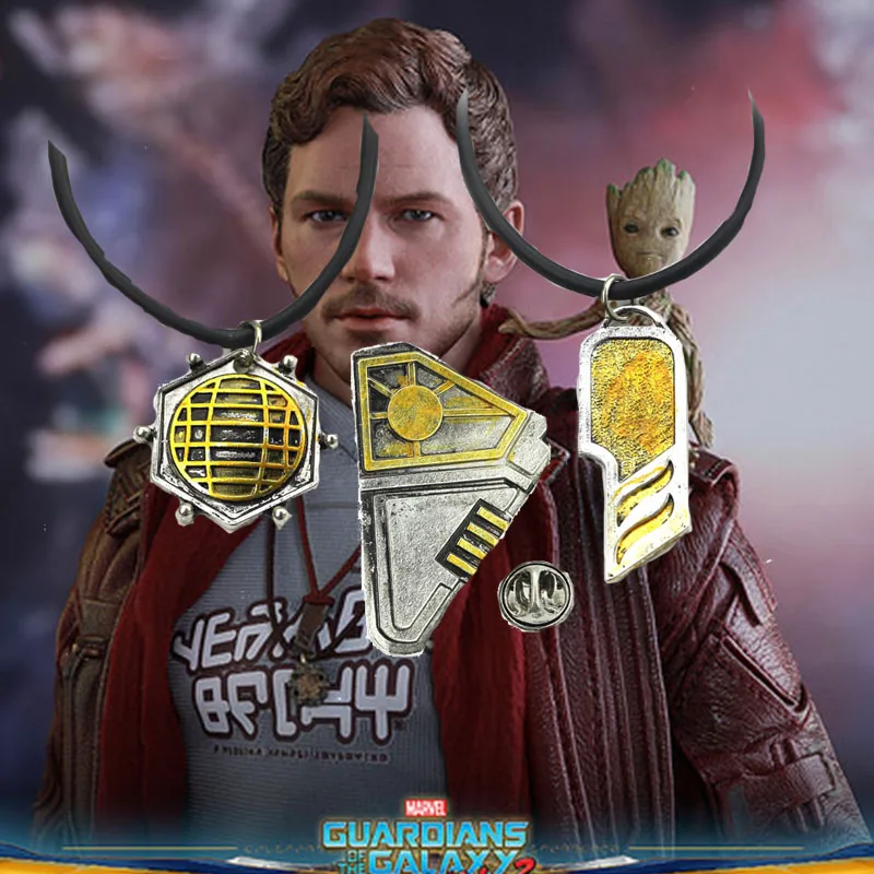 Guardians of the Galaxy VOL.2 Star Lord Pendant Necklace and Badge Lapel Pins Peter Quill Superhero Cosplay Movie Jewelry
Guardians of the Galaxy VOL.2 Star Lord Pendant Necklace and Badge Lapel Pins Peter Quill Superhero Cosplay Movie Jewelry