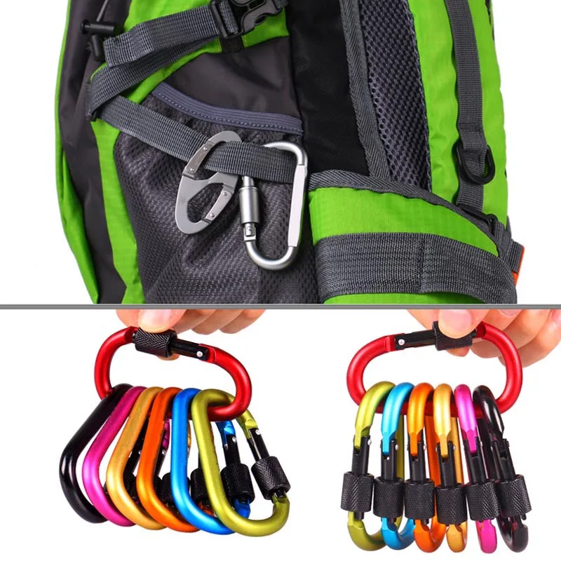 Newly Aluminum Spring Key Carabiners Clip Carrying Gear Lock Buckle Key Holders Hook Outdoor Camping Equipment
Newly Aluminum Spring Key Carabiners Clip Carrying Gear Lock Buckle Key Holders Hook Outdoor Camping Equipment