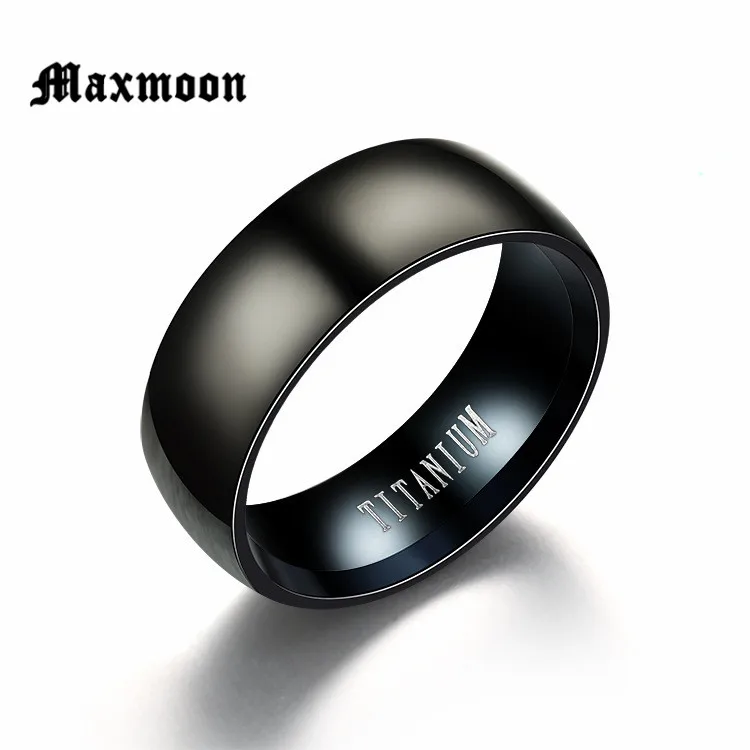 Maxmoon Fashion Black Titanium Ring Men Matte Finished Classic Engagement Jewelry Rings For Male Wedding Bands Anillos 2018
Maxmoon Fashion Black Titanium Ring Men Matte Finished Classic Engagement Jewelry Rings For Male Wedding Bands Anillos 2018