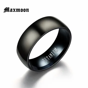 Maxmoon Fashion Black Titanium Ring Men Matte Finished Classic Engagement Jewelry Rings For Male Wedding Bands Anillos 2018
Maxmoon Fashion Black Titanium Ring Men Matte Finished Classic Engagement Jewelry Rings For Male Wedding Bands Anillos 2018