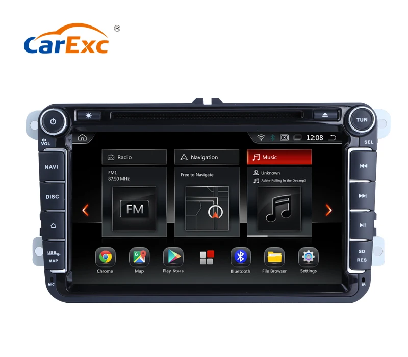 CarExc Android 9 0 OS для Volkswagen Tiguan Jetta Passat VW Golf автомобильное радио с GPS WiFi Bluetooth USB SD