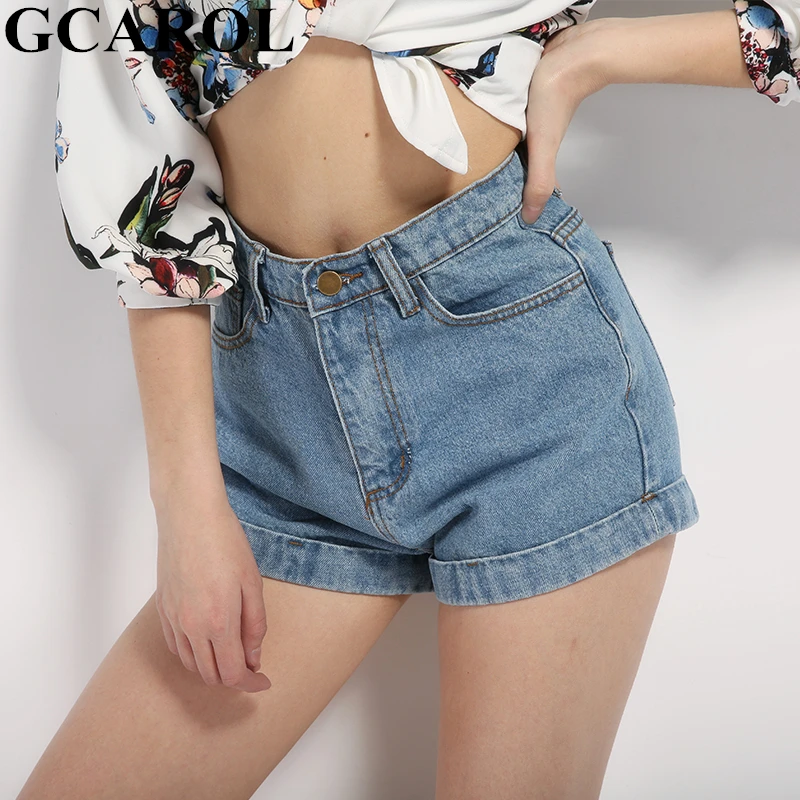 GCAROL New Summer Spring Women High Waist Denim Shorts Retro Old Mini Jeans Shorts Vintage High Street Basic Perfect Sexy Shorts
GCAROL New Summer Spring Women High Waist Denim Shorts Retro Old Mini Jeans Shorts Vintage High Street Basic Perfect Sexy Shorts