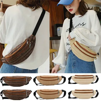 Women Zipper Crossbody Shoulder Chest Waist Bag Straw Fanny Pack Phone Holder
Women Zipper Crossbody Shoulder Chest Waist Bag Straw Fanny Pack Phone Holder