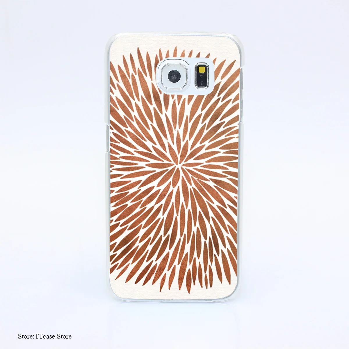 2855G Rose Gold Burst Print Hard Transparent font b Case b font Cover for Galaxy S3