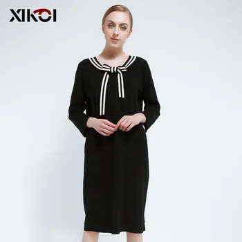 2017 Solid Knitwear Pullovers Jumpers V-Neck Long Sweater Dress Womens Casual Fashion Knitted Dresses Sweaters
2017 Solid Knitwear Pullovers Jumpers V-Neck Long Sweater Dress Womens Casual Fashion Knitted Dresses Sweaters