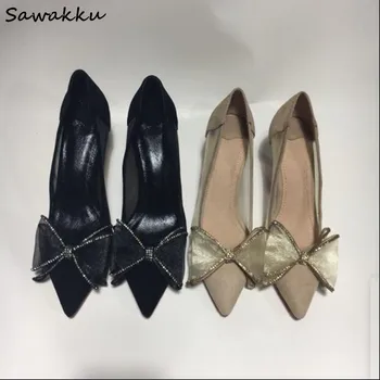 Real Pics Suede Leather Women Pumps Sexy Pointy Toe Mesh Lace High Heels Shoes Sweet Style Bowtie Wedding Party Zapatos de Mujer
Real Pics Suede Leather Women Pumps Sexy Pointy Toe Mesh Lace High Heels Shoes Sweet Style Bowtie Wedding Party Zapatos de Mujer