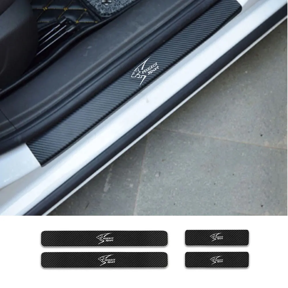 Car Sticker Door Sill Protector Carbon Fiber Door Plate Scuff Protection Door Step Scratch Cover for peugeot sport logo
Car Sticker Door Sill Protector Carbon Fiber Door Plate Scuff Protection Door Step Scratch Cover for peugeot sport logo