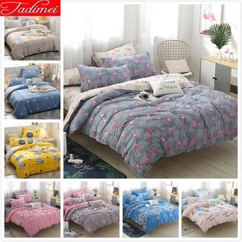 Creative Flamingo Pattern Quilt Duvet Cover 3/4pcs Bedding Set Adult Kid Child Soft Cotton Bed Linen Single Full Queen King Size
Creative Flamingo Pattern Quilt Duvet Cover 3/4pcs Bedding Set Adult Kid Child Soft Cotton Bed Linen Single Full Queen King Size