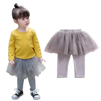 Autumn Thickened Girls Mesh Skirt Children's Fake Two Trousers Baby Tulle Skirt Pants
Autumn Thickened Girls Mesh Skirt Children's Fake Two Trousers Baby Tulle Skirt Pants