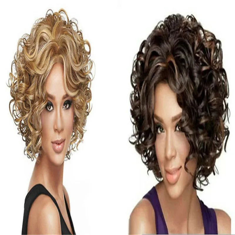 New Fashion Short Brown Blonde Curly Women Lady Cosplay Party Hair Wig Free shipping
New Fashion Short Brown Blonde Curly Women Lady Cosplay Party Hair Wig Free shipping