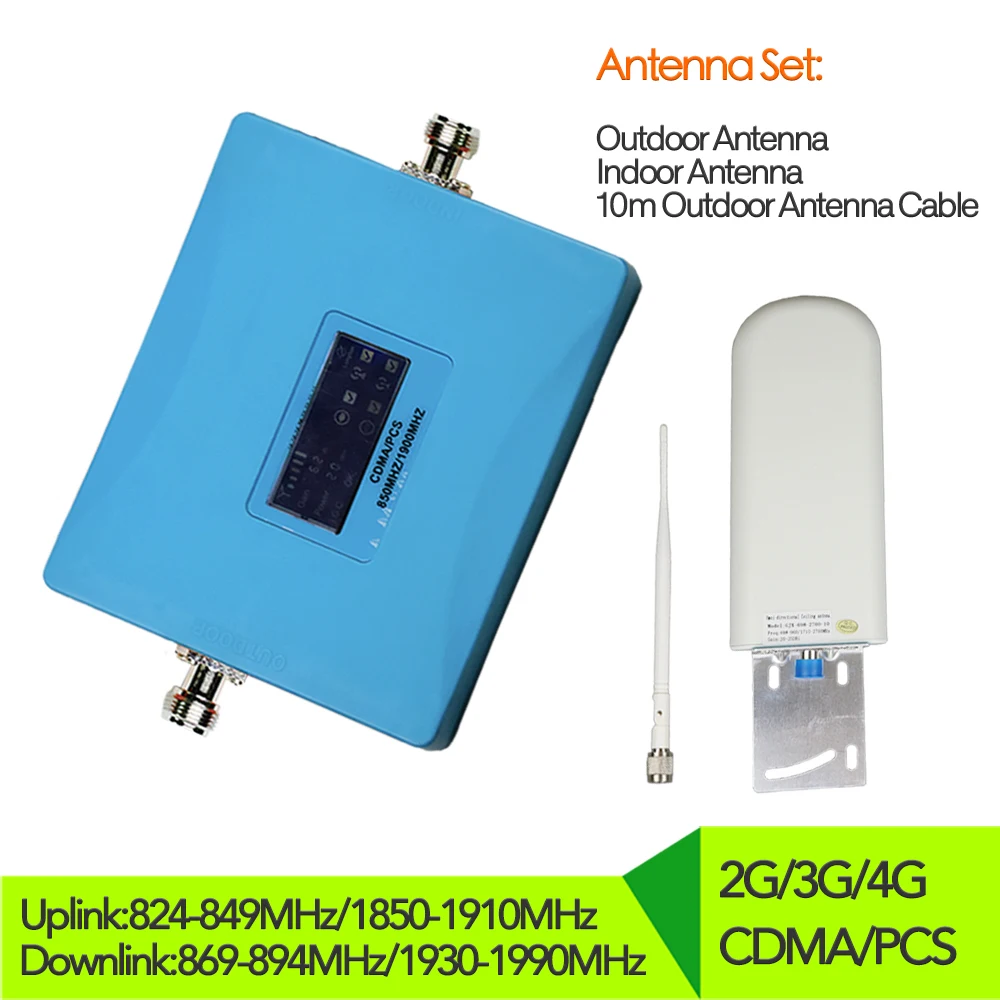 850 1900 MHz cellular signal booster Internal Antennas Kit Signal Booster 2G CDMA 3G 4G PCS Repeater cdma repeater Amplifier set
850 1900 MHz cellular signal booster Internal Antennas Kit Signal Booster 2G CDMA 3G 4G PCS Repeater cdma repeater Amplifier set