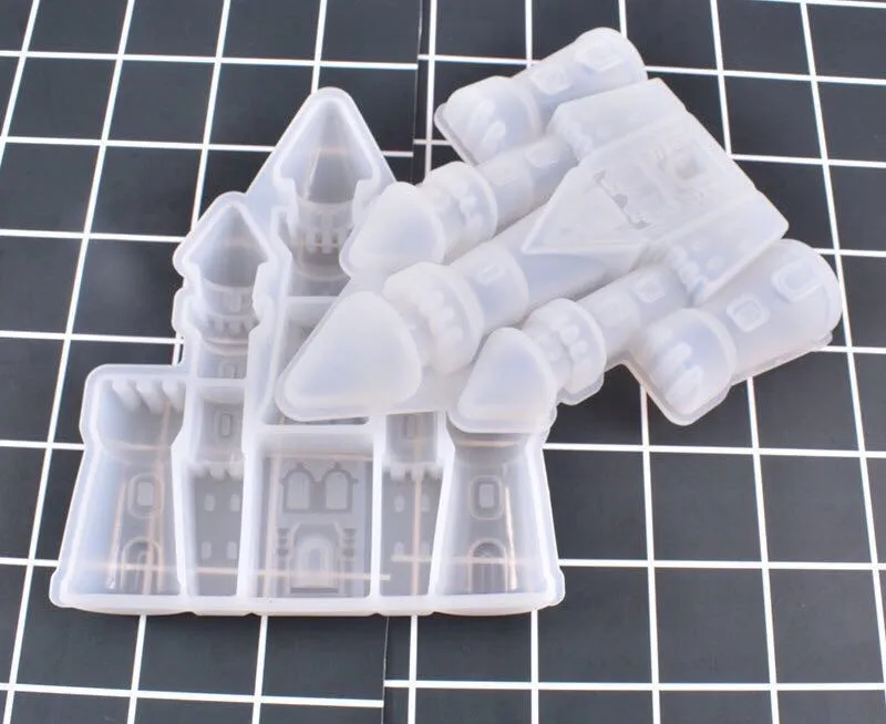 1pcs Castle silicone resin mold DIY jewelry pendant princess home crystal liquid epoxy mold Christmas gift relief decor
1pcs Castle silicone resin mold DIY jewelry pendant princess home crystal liquid epoxy mold Christmas gift relief decor