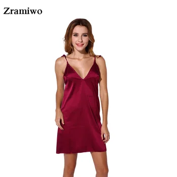 Deep V Neck Vintage Nightgowns Slip Dress Artificial Silk Nighty Soft Pyjamas Honeymoon Lingerie
Deep V Neck Vintage Nightgowns Slip Dress Artificial Silk Nighty Soft Pyjamas Honeymoon Lingerie