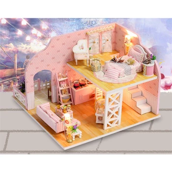 DIY Doll House Minature Wooden Dollhouse Casa Model With Furnitures Building Kits Assembly Doll Toys For Children Girls K025 #E
DIY Doll House Minature Wooden Dollhouse Casa Model With Furnitures Building Kits Assembly Doll Toys For Children Girls K025 #E