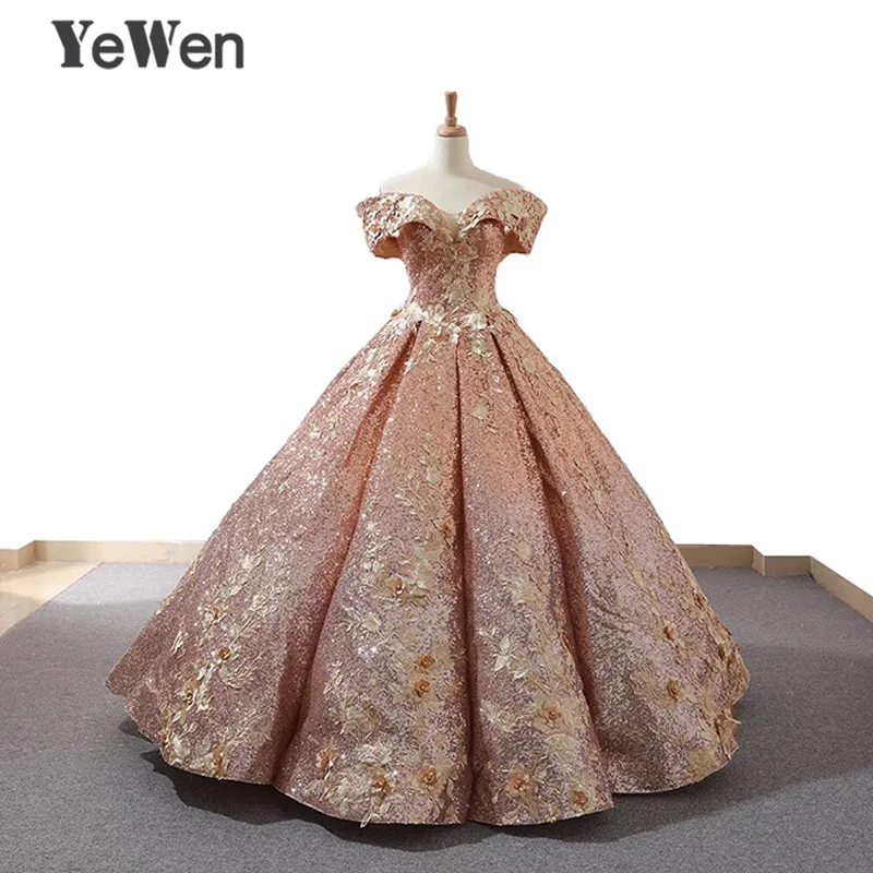 Gold Off Shoulder Long Ball Gown Arabic Evening Dress 2019 Kaftan Dubai Glitter Formal Evening Gowns Vestido Formatura Longo
Gold Off Shoulder Long Ball Gown Arabic Evening Dress 2019 Kaftan Dubai Glitter Formal Evening Gowns Vestido Formatura Longo