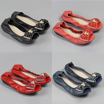 women flats shoes women genuine leather shoes Leisure woman loafers slip on ballet flats ballerines flats Open toes Sandals
women flats shoes women genuine leather shoes Leisure woman loafers slip on ballet flats ballerines flats Open toes Sandals