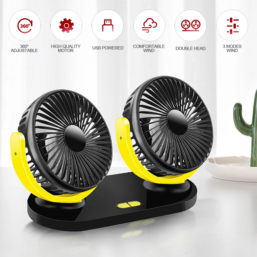 Car Fan 12V 24V Universal Large Truck Electric Fan Double Head 360 Degree Big wind Shaking Head USB Fan Air Cooling Accessories
Car Fan 12V 24V Universal Large Truck Electric Fan Double Head 360 Degree Big wind Shaking Head USB Fan Air Cooling Accessories