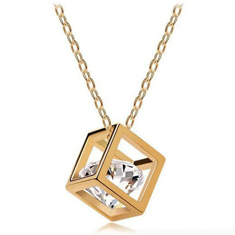 Новая Мода Заявление Choker Подвески Кристалл Драгоценный Камень Кубический Циркон