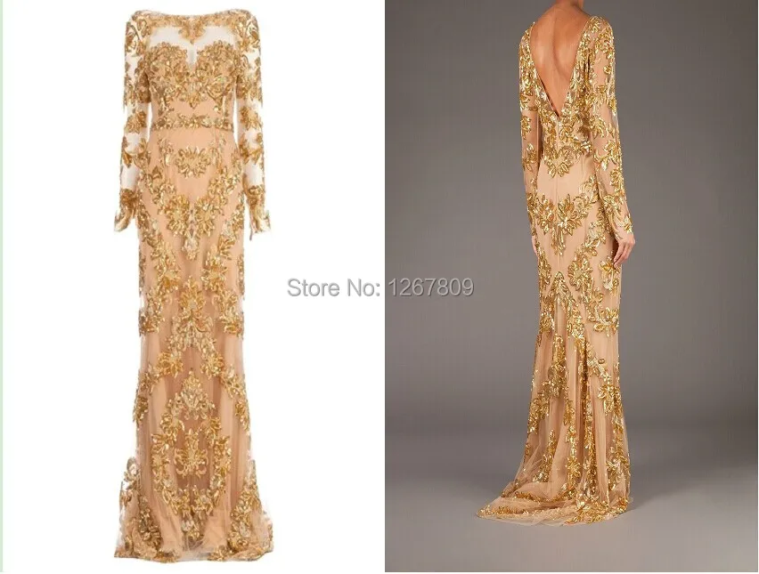 Free shipping Summer2019 Real Picture Zuhair Murad Long Sleeve Backless Long Prom Gowns Trailing Gold Appliques Celebrity Dress
Free shipping Summer2019 Real Picture Zuhair Murad Long Sleeve Backless Long Prom Gowns Trailing Gold Appliques Celebrity Dress