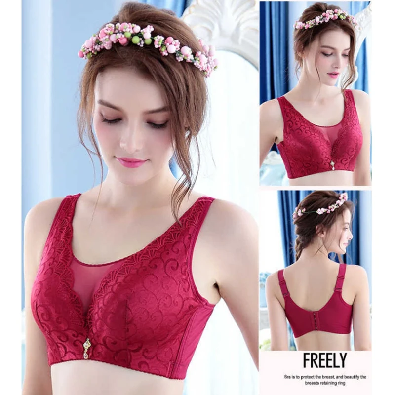 Lace Bra For Woman Wireless Bralette Deep V Push Up Cotton Breast Cover Sexy Lingerie Women Underwire Gathered Lace Bra
Lace Bra For Woman Wireless Bralette Deep V Push Up Cotton Breast Cover Sexy Lingerie Women Underwire Gathered Lace Bra
