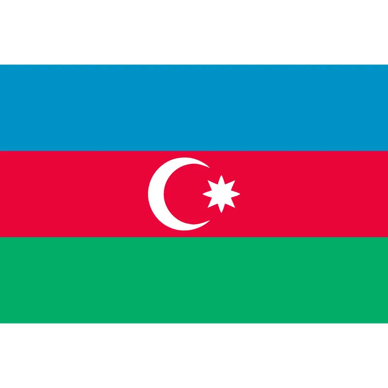 

15x21cm 40x60cm 60x90cm 90x150cm Azerbaijan National flag For world cup Home Decoration banner