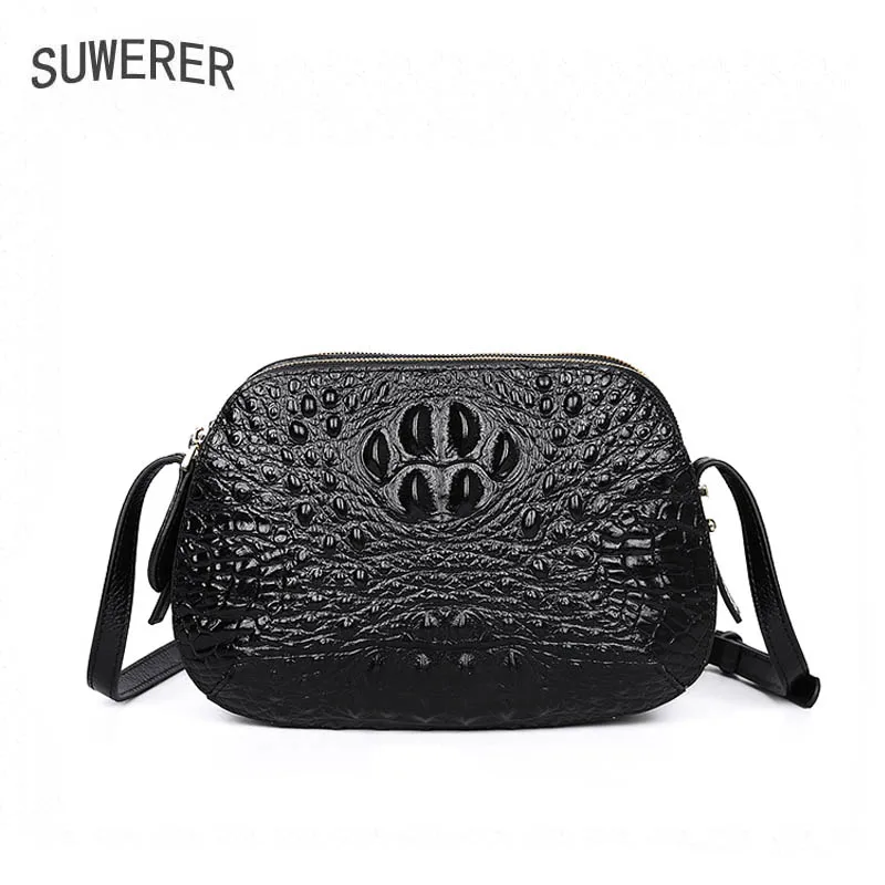 SUWERER women leather handbag Superior cowhide Crocodile pattern bags women Genuine Leather shoulder bags women famous brand
SUWERER women leather handbag Superior cowhide Crocodile pattern bags women Genuine Leather shoulder bags women famous brand