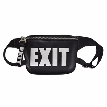 Street Style Letters "EXIT" Printed Women Waist Bag Hip-Hop PU Leather Ladies Fanny Pack Heuptas
Street Style Letters "EXIT" Printed Women Waist Bag Hip-Hop PU Leather Ladies Fanny Pack Heuptas