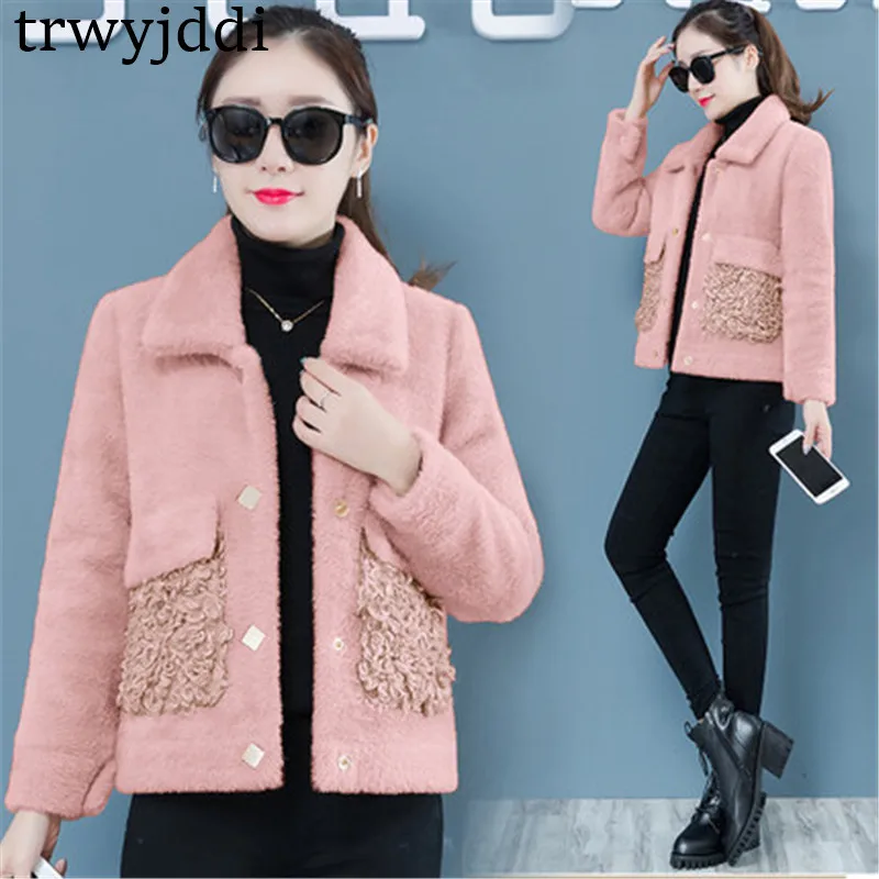 Imitation gold water velvet Jacket Women's Winter 2019 New thick short plush Coat Autumn Outerwear N331
Imitation gold water velvet Jacket Women's Winter 2019 New thick short plush Coat Autumn Outerwear N331