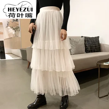 3 layers High Waist Women Clothing Mesh Party Skirt 2019 New Spring Casual A-Line Cake Skirts
3 layers High Waist Women Clothing Mesh Party Skirt 2019 New Spring Casual A-Line Cake Skirts