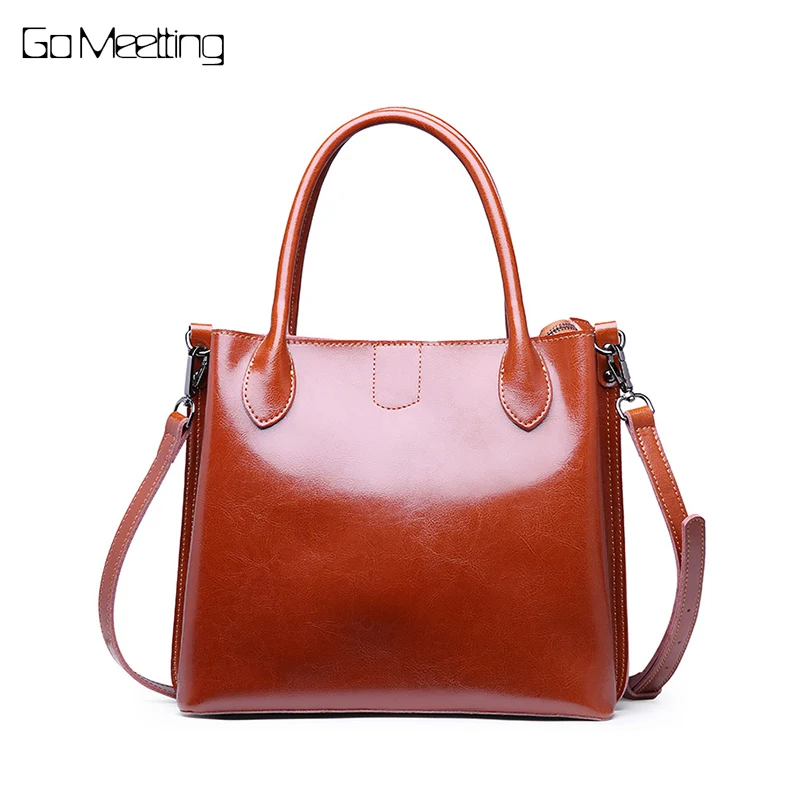 

Go Meetting luxury handbags women bags designer ladies hand bags Genuine Leather Shoulder crossbody bag for women 2018 bolsas