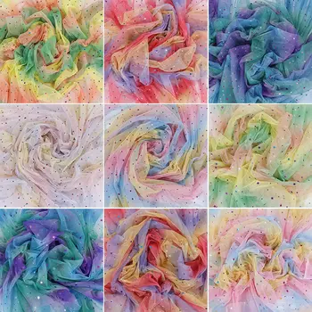Rainbow Shiny Soft Tulle Mesh Fabric Patchwork Material Star Moon Printed Chiffon Fabric for Sewing DIY Doll Cloth Making Fabric
Rainbow Shiny Soft Tulle Mesh Fabric Patchwork Material Star Moon Printed Chiffon Fabric for Sewing DIY Doll Cloth Making Fabric
