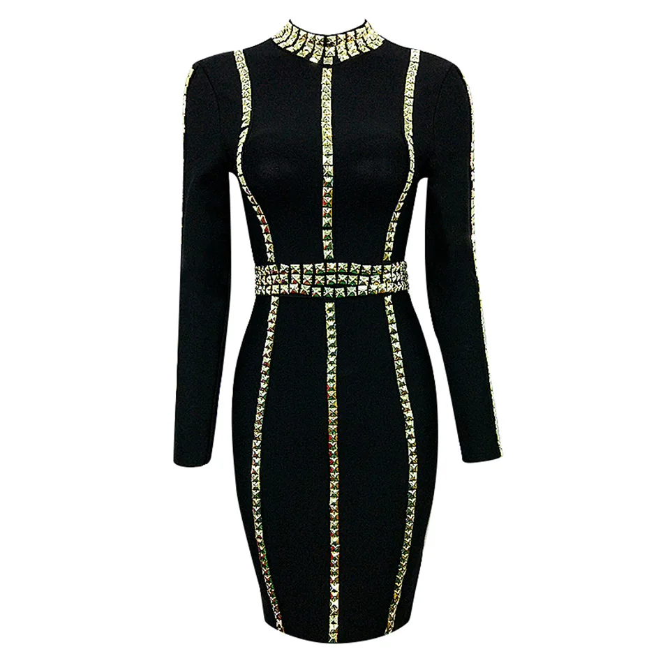 2018 Autumn Fashion Women Bodycon Bandage Dress Long Sleeve Club Above Knee Turtleneck Evening Party Black Dresses
2018 Autumn Fashion Women Bodycon Bandage Dress Long Sleeve Club Above Knee Turtleneck Evening Party Black Dresses