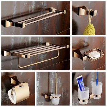 Copper European Rose Gold Towel Bar Holder Bathroom Hardware Set Gold Towel Rack Rack Bathroom Accessories YM125
Copper European Rose Gold Towel Bar Holder Bathroom Hardware Set Gold Towel Rack Rack Bathroom Accessories YM125