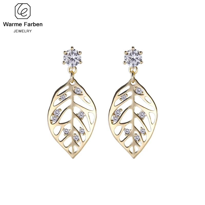 Warme Farben 2019 New Fashion Jewelry Earring Leaf Shape Hollow Inlaid Zircon Gold Sliver Color Drop Earring Charm Party Earring
Warme Farben 2019 New Fashion Jewelry Earring Leaf Shape Hollow Inlaid Zircon Gold Sliver Color Drop Earring Charm Party Earring