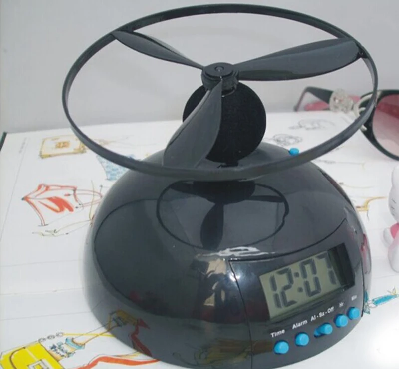 New Arrival Flying UFO Propeller Fly High Helicopter Blade LCD Digital Alarm Prank Clock
New Arrival Flying UFO Propeller Fly High Helicopter Blade LCD Digital Alarm Prank Clock