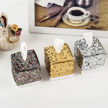 50 pcs Creative Wedding Party Favors And Gifts Candy Box Gold Glitter Favor Boxes With Ribbon For Party decoration
50 pcs Creative Wedding Party Favors And Gifts Candy Box Gold Glitter Favor Boxes With Ribbon For Party decoration