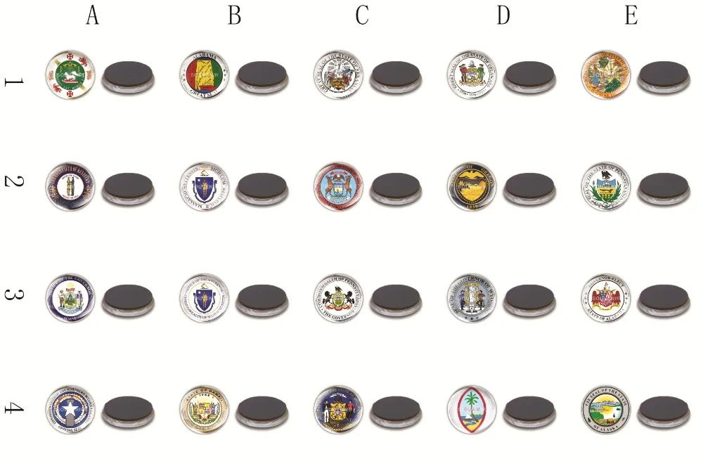 Dia.40mm US COAT OF ARMS,Alaska,Guam,Hawaii...Bubble Magnets/Glass Crystal magnet,magnet holder;combine designs as 1 lot accept
Dia.40mm US COAT OF ARMS,Alaska,Guam,Hawaii...Bubble Magnets/Glass Crystal magnet,magnet holder;combine designs as 1 lot accept