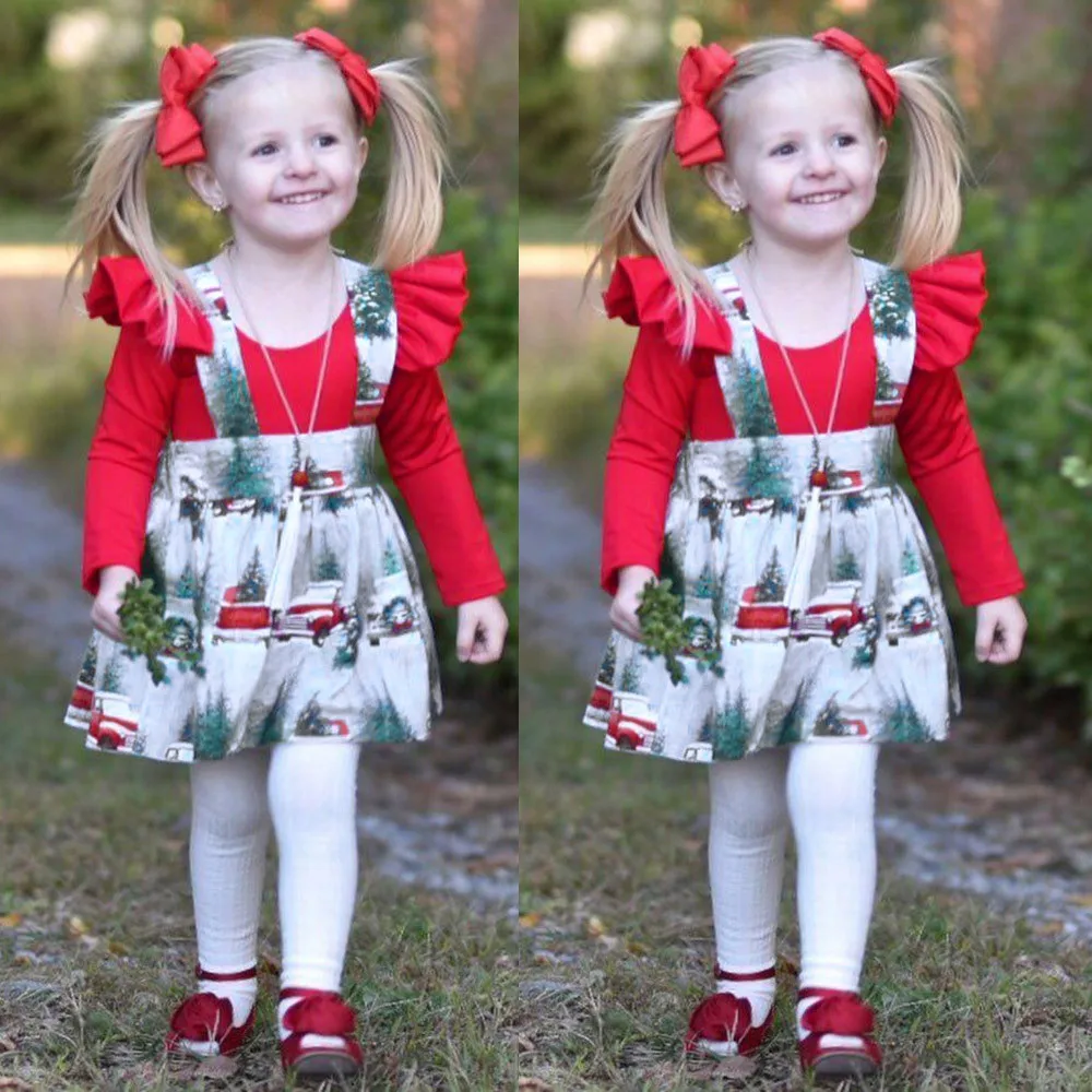 Girls Clothing 2PCS Toddler Infant Baby Girls Christmas XMAS Romper Strap Skirt Autumn Long Sleeve Outfits Clothing Set T3#
Girls Clothing 2PCS Toddler Infant Baby Girls Christmas XMAS Romper Strap Skirt Autumn Long Sleeve Outfits Clothing Set T3#