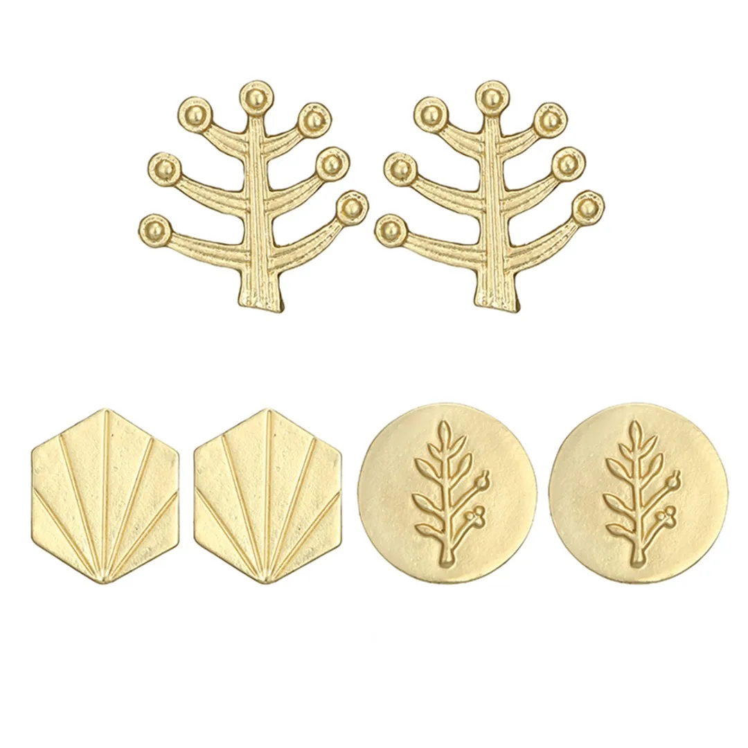 1 Pair Tiny Chic Ear Stud Shellhard Gold Alloy Leaf Tree Shell Ear Stud Earrings Women Simple Ear Jewelry Gift Brincos Bijoux
1 Pair Tiny Chic Ear Stud Shellhard Gold Alloy Leaf Tree Shell Ear Stud Earrings Women Simple Ear Jewelry Gift Brincos Bijoux