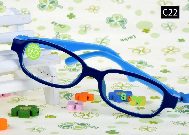 SECG Unisex Youth's Full Rim Oval Eyeglasses 3