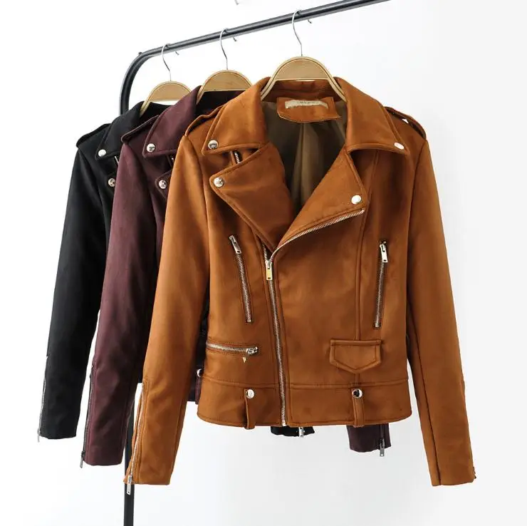 2019 Women Short Section Small Suede Jackets Spring And Autumn Slim Pu Leather Coats Female Sexy Bike Motorcycle Tops J2789
2019 Women Short Section Small Suede Jackets Spring And Autumn Slim Pu Leather Coats Female Sexy Bike Motorcycle Tops J2789