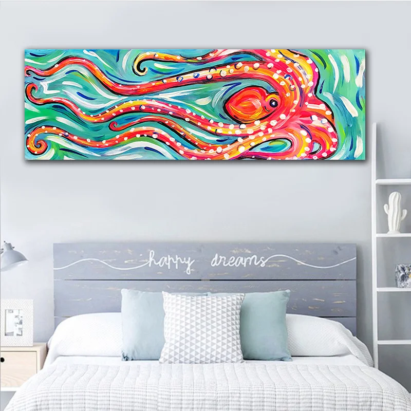 GoldLife Canvas Painting Wall Art Animal Oil Painting Colored Octopus Canvas Picture for Living Room Free Ship Home Decor
GoldLife Canvas Painting Wall Art Animal Oil Painting Colored Octopus Canvas Picture for Living Room Free Ship Home Decor