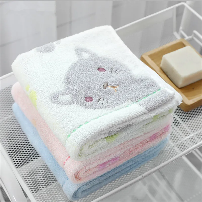 34x75cm 100% Cotton Hair Towel Cartoon Bear Rabbit Cat Pattern Absorbent Washcloth Soft Kid Baby Child Hand Towel
34x75cm 100% Cotton Hair Towel Cartoon Bear Rabbit Cat Pattern Absorbent Washcloth Soft Kid Baby Child Hand Towel