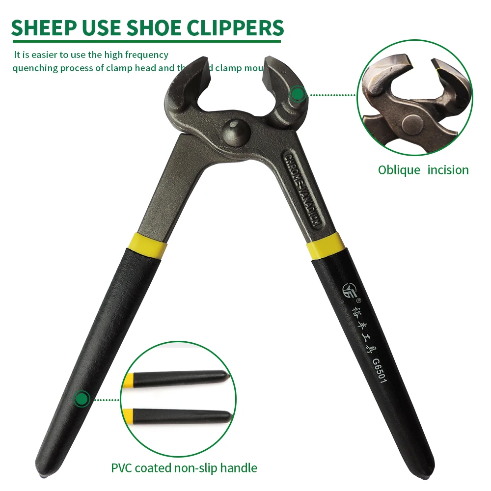Sheep Cattle Horse Cow Hoof Clamp Repair Hoof Pliers Non-slip Grips Snip Nail livestock Tool
Sheep Cattle Horse Cow Hoof Clamp Repair Hoof Pliers Non-slip Grips Snip Nail livestock Tool