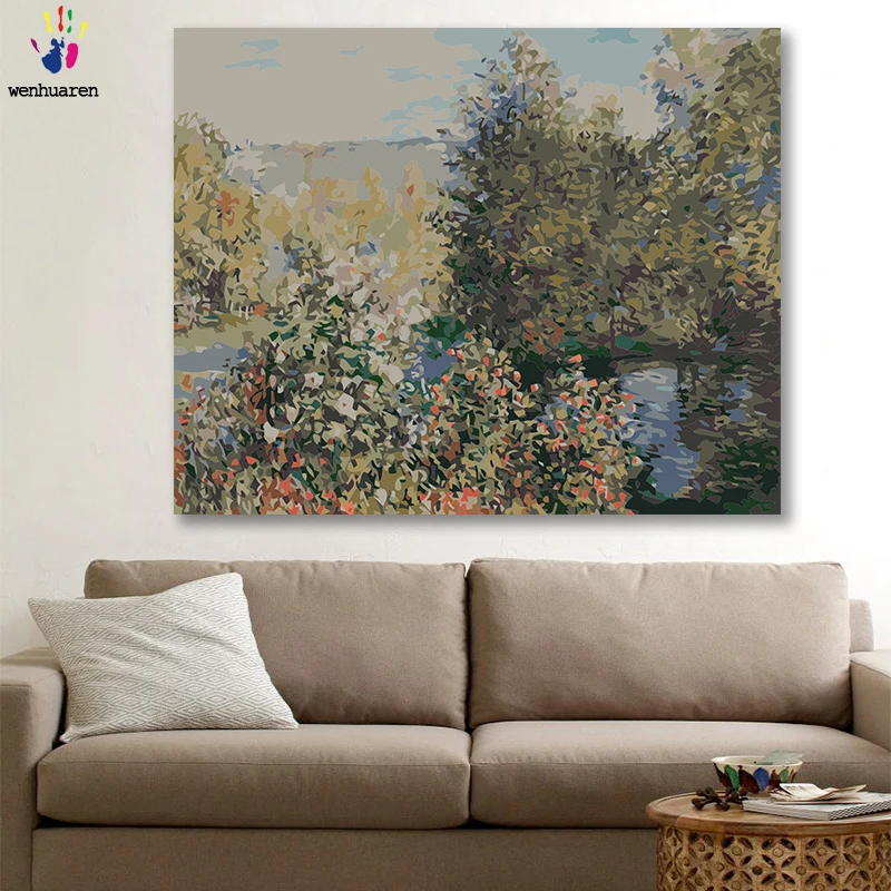 DIY colorings pictures by numbers with colors Landscape of the riverside woods picture drawing painting by numbers framed Home
DIY colorings pictures by numbers with colors Landscape of the riverside woods picture drawing painting by numbers framed Home