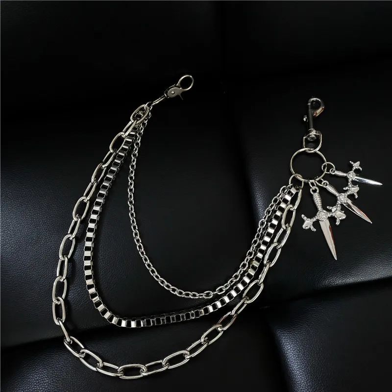 Fashion Hot Men Punk Hip-hop Trendy Belt Waist Chain 3 Layer Waist Punk Hook Silver Trousers Jeans Pant Belt Chain Jewelry BL71
Fashion Hot Men Punk Hip-hop Trendy Belt Waist Chain 3 Layer Waist Punk Hook Silver Trousers Jeans Pant Belt Chain Jewelry BL71