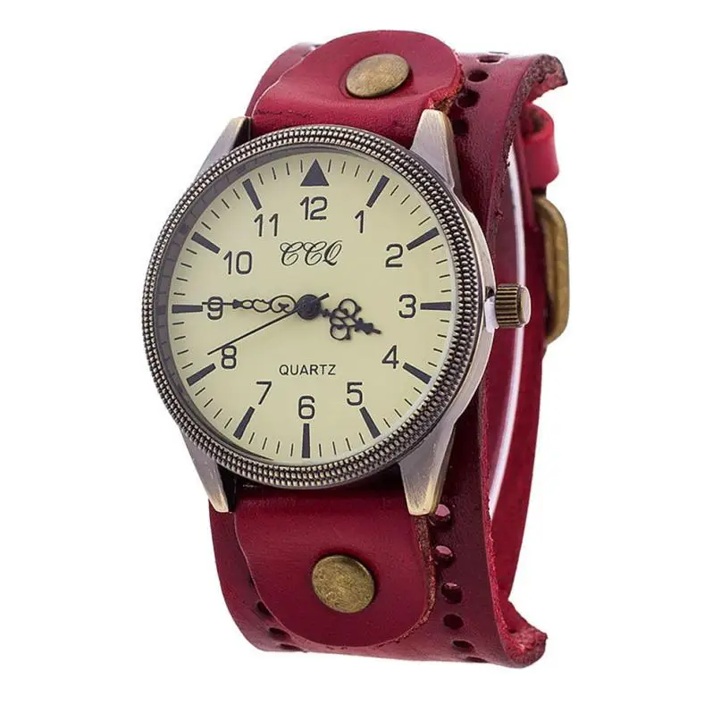 Vintage Cow Leather Bracelet Watch High Quality Antique Women Wrist Watch Luxury Quartz Watch Relogio Feminino 2018 Dropshipping
Vintage Cow Leather Bracelet Watch High Quality Antique Women Wrist Watch Luxury Quartz Watch Relogio Feminino 2018 Dropshipping