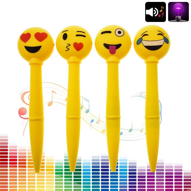 Cute Kawaii QQ Emoji Ballpens Creative Multifunctional Electronic Voice And Light Pen For Kids Gift Student
Cute Kawaii QQ Emoji Ballpens Creative Multifunctional Electronic Voice And Light Pen For Kids Gift Student